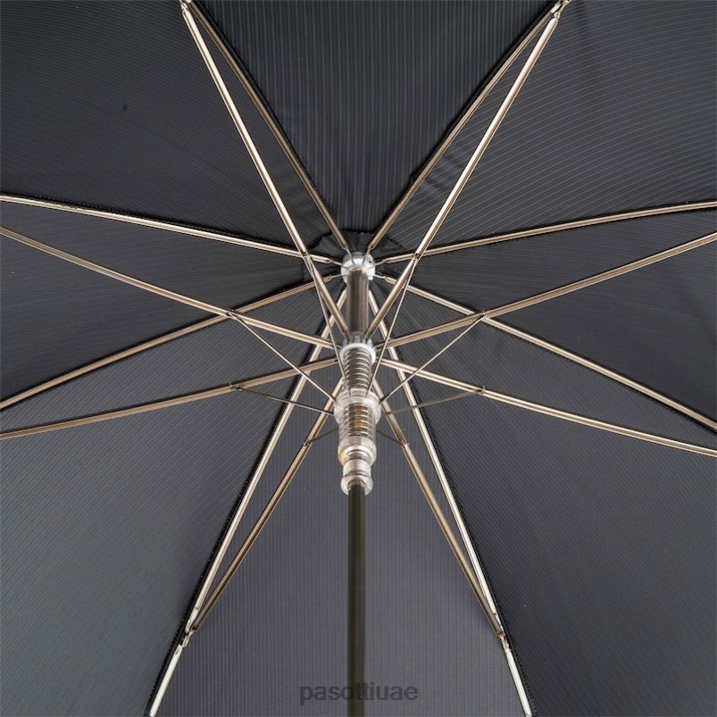 مظلة | 478 6768-1 w68 - مظلة سوداء بمقبض جوهرة حمراء فاخرة PASOTTI Z446V6